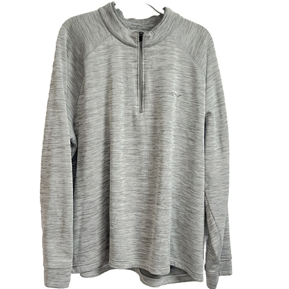 Greg Norman 1/4 Zip Fleece Lined Long Sleeve Pullover XXL Heathered Gray Men’s